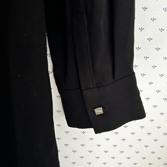 M.M. Lafleur Elle V Neck Dress M 8 10 Black MM Lafleur Academia Office Career - Picture 6 of 11